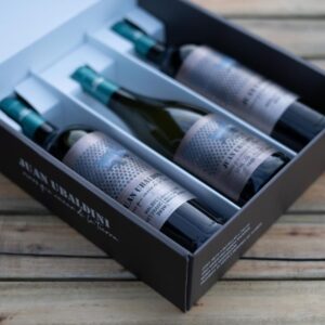 Caja Estuche Juan Ubaldini x3 - Chacayes Blend + El Peral Semillón