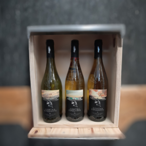 Caja Madera Cata Vertical Contra Corriente Chardonnay