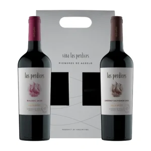 Estuche Las Perdices X2 Botellas Malbec + Cab Sau Clasicos
