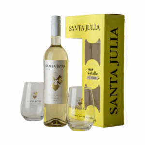 Estuche Santa Julia Chenin Dulce + 2 Vasos
