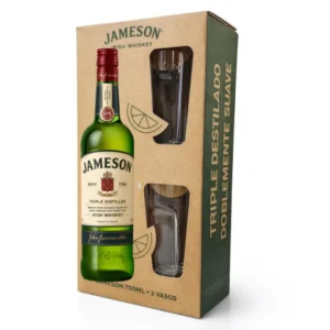 Estuche Jameson + 2 Vasos